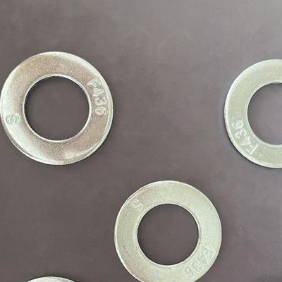 F436 जस्ता लेपित सादा वाशर 1/4' - 4' औद्योगिक मशीनों के लिए