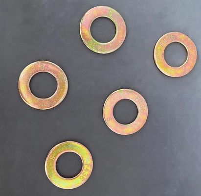 F436 जस्ता लेपित वाशर 1/4&quot; - 4&quot; भारी मशीनरी के लिए