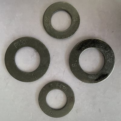 F436 फ्लैट स्टील वाशर, 1/4' - 4'', तेल और गैस उद्योग के लिए ब्लैक ऑक्साइड